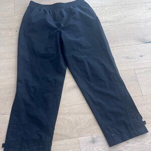 Zero Restriction Gortex Pants Waterproof Windbreaker Large Black Pull On Lined